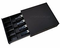 Металлический денежный ящик HPC-13S push-push  черный цвет 