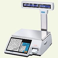 Весы торговые с печатью этикетки CAS CL5000J-IP R-15  НПВ  15 кг, d 2 5 г, стойка 